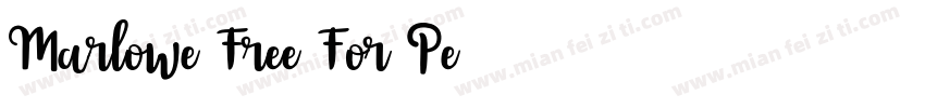 Marlowe Free For Pe字体转换